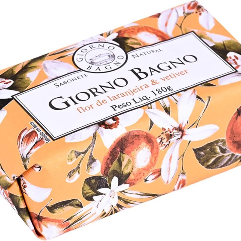 Giorno Bagno Sabonete Em Barra Para Mãos E Corpo Aroma Flor De Laranjeira & Vetiver 180G