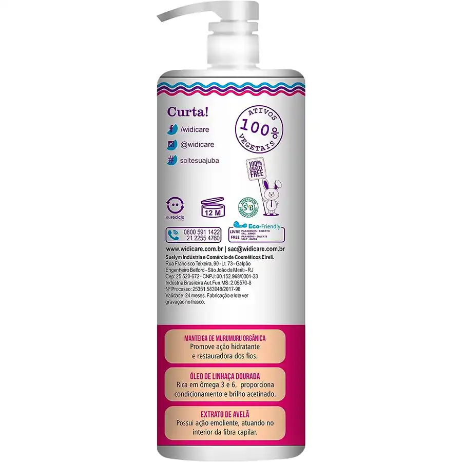 Encrespando a JUBA Creme de Pentear 1L - Widi Care