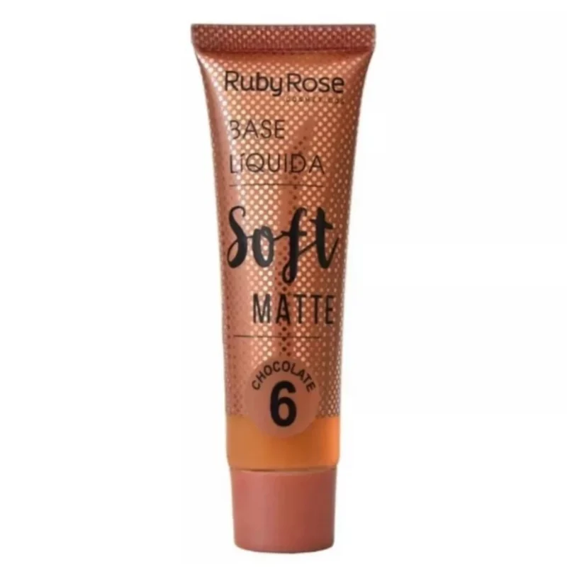 Base Liquida Soft Matte – HB-8050 - Chocolate 06 – Ruby Rose