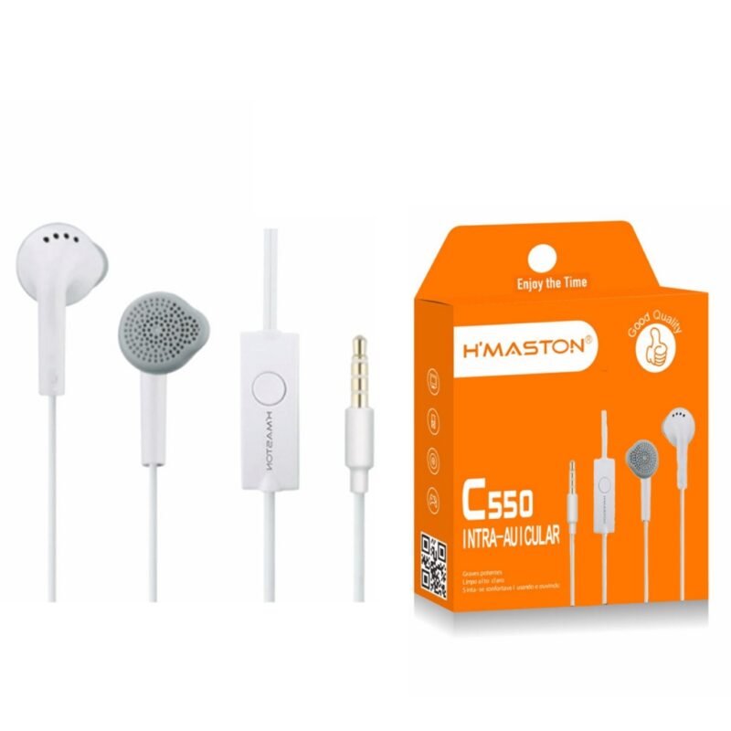 Microfone com Fio H’Maston C550 Intra-Auricular